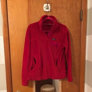 Patagonia Re-Tool Half Snap Pullover Red Women’s Large
